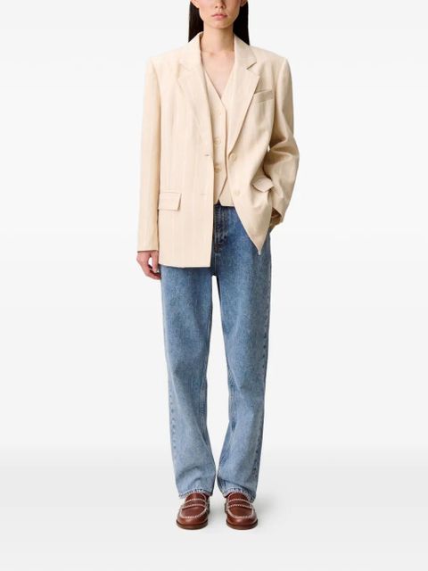 Claudie Pierlot pinstripe pocket blazer - Neutrals - zdjęcie produktu nr 2