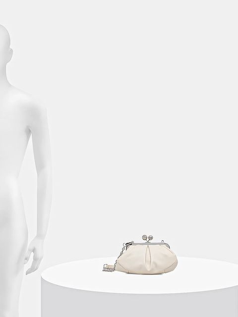 Weekend Max Mara torebka skórzana PRATI kolor beżowy 2615511164600