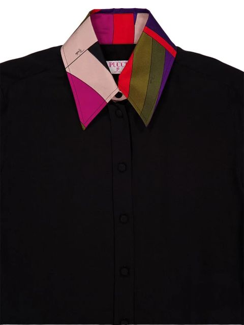 PUCCI button print shirt - Black