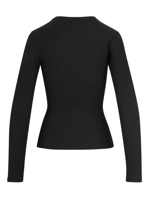 AGOLDE cut-out ribbed long-sleeve top - Grey - zdjęcie produktu nr 2