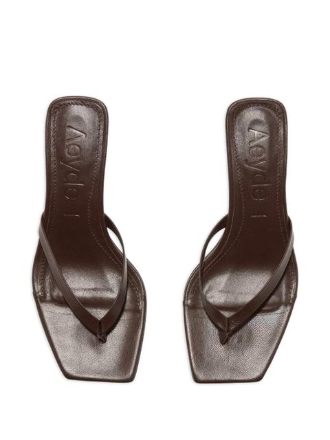 Aeyde Aeyde thong square sandals - Brown
