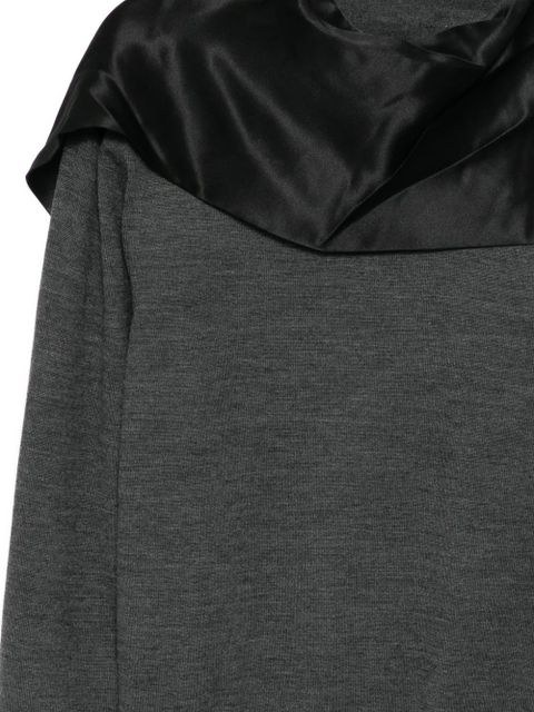 Ferragamo scarf-neck pullover - Grey