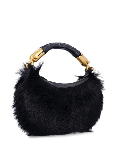 Balmain fur tote bag - Black