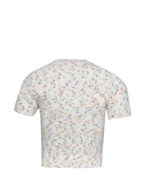 LOEWE short-sleeve knitted top - White - zdjęcie produktu nr 2