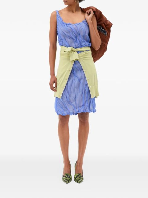 Versace pleated mini dress - Blue - zdjęcie produktu nr 2