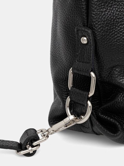 Answear.LAB plecak skórzany damski kolor czarny duży gładki