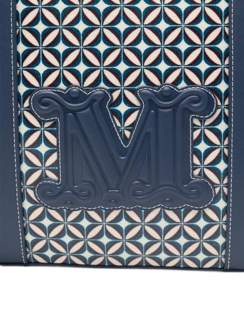 Max Mara geometric-print tote bag - Blue