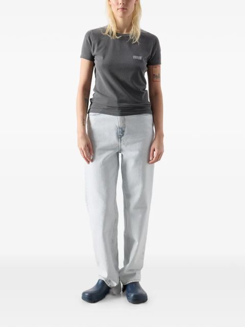 American Vintage Pymaz round-neck cotton T-shirt - Grey - zdjęcie produktu nr 2