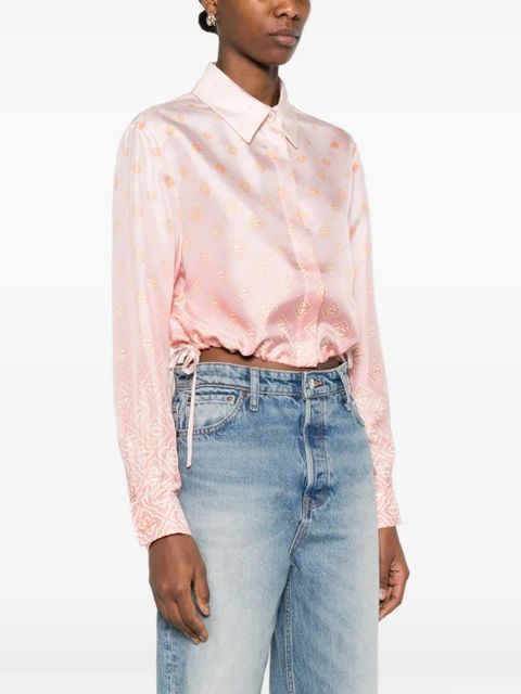 Casablanca monogram degradé shirt - Pink