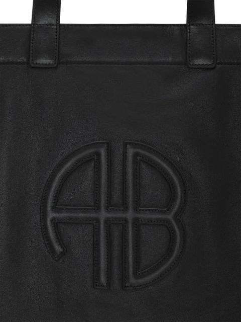 ANINE BING large Rio faux leather tote bag - Black