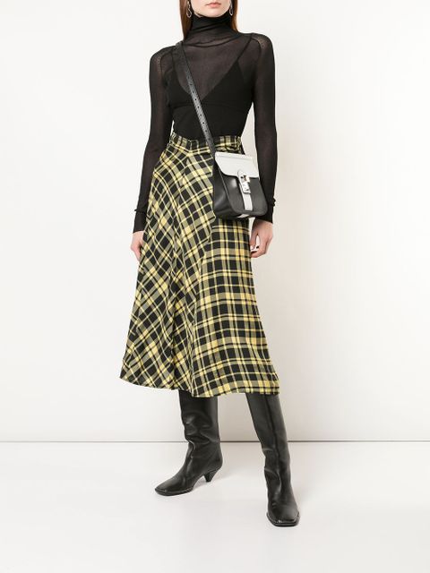 Proenza Schouler ruched seamed skirt - Yellow