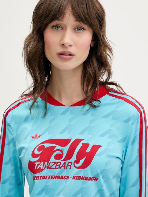 adidas Originals longsleeve Footie Aop Ls kolor niebieski JW0271