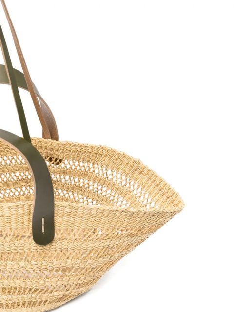 Muun Chantelle woven straw tote bag - Neutrals