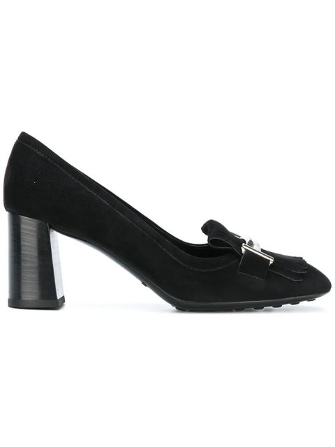 Tod's Double T fringed pumps - Black - zdjęcie produktu nr 1