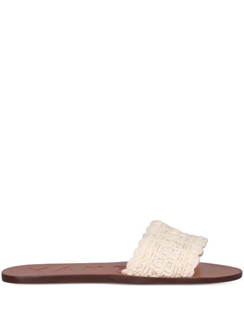 Manebi crochet flat sandals - White - zdjęcie produktu nr 1