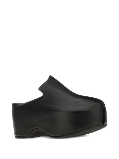 JW Anderson platform leather clogs - Black