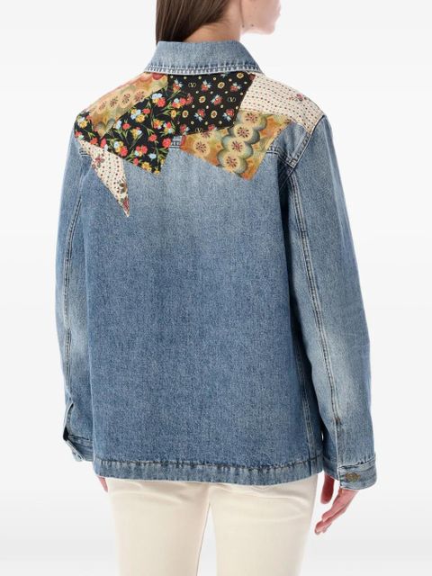 Valentino Garavani patchwork denim jacket - Blue - zdjęcie produktu nr 2