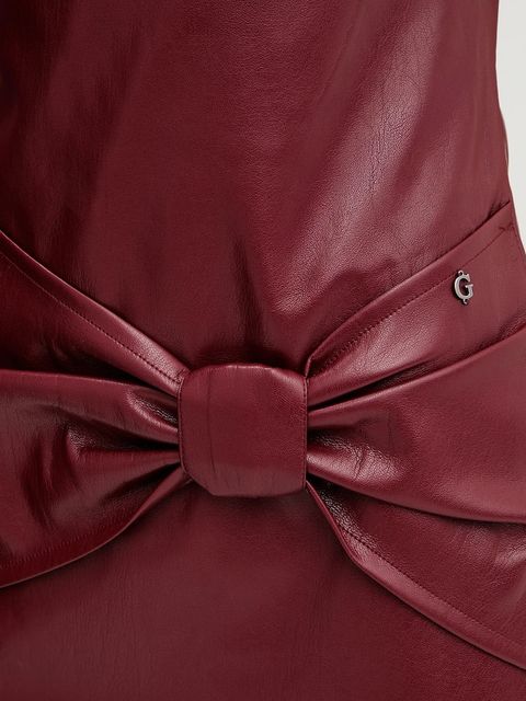 Guess sukienka ALIENOR kolor bordowy mini prosta W5BK55 WGIK0