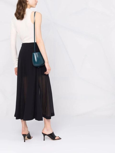 Ferragamo high-waisted midi skirt - Black