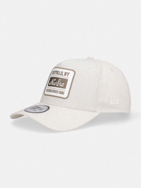New Era czapka bejsbolówka z dodatkiem lnu OVAL PATCH LINEN EFRAME - zdjęcie produktu nr 1
