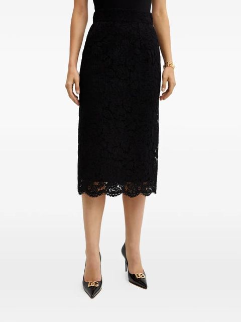 Dolce & Gabbana lace midi skirt - Black