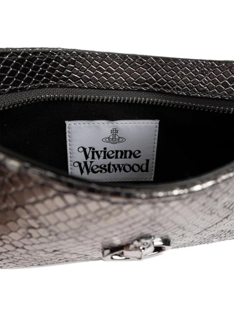 Vivienne Westwood Tasha textured shoulder bag - Silver