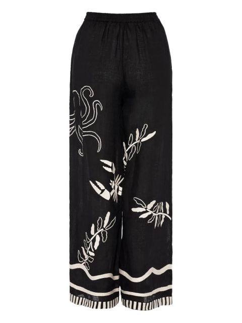 ERES Octopus wide-leg trousers - Black