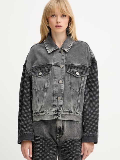 Pinko kurtka jeansowa kolor szary 104644 A2W4 - zdjęcie produktu nr 1