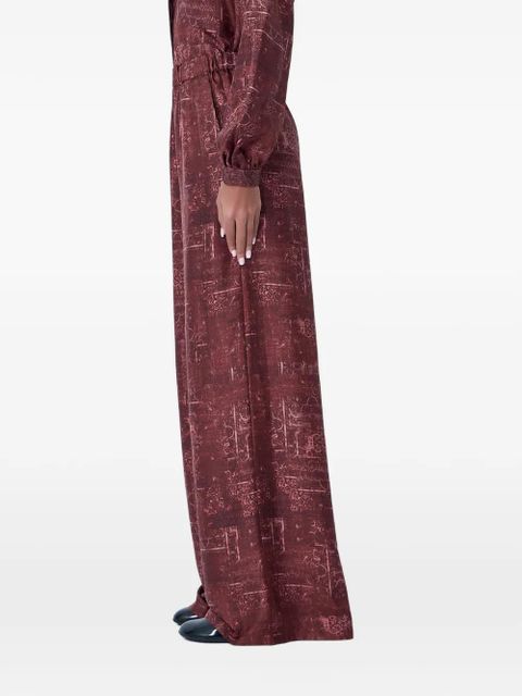 Max Mara printed silk trousers - Red - zdjęcie produktu nr 1