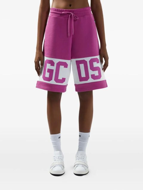 GCDS logo-print track shorts - Pink
