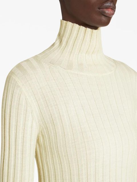 ETRO ribbed-knit striped-edge jumper - White - zdjęcie produktu nr 2