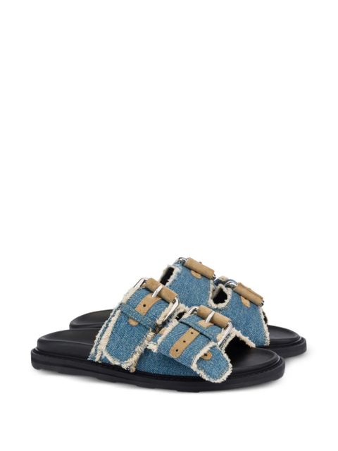 Moschino frayed sandals - Blue - zdjęcie produktu nr 2