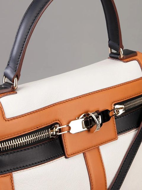 Max Mara tri-colour zip up tote - Neutrals