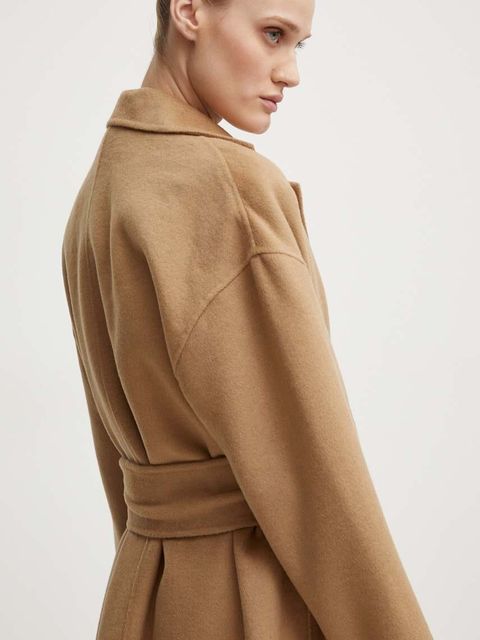 Day Birger et Mikkelsen płaszcz wełniany Wright - Double Faced Wool