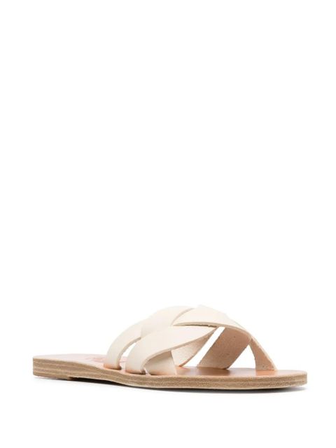 Ancient Greek Sandals Arachne leather slides - Neutrals - zdjęcie produktu nr 2