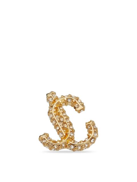 Jimmy Choo JC crystal-embellished stud earrings - Gold
