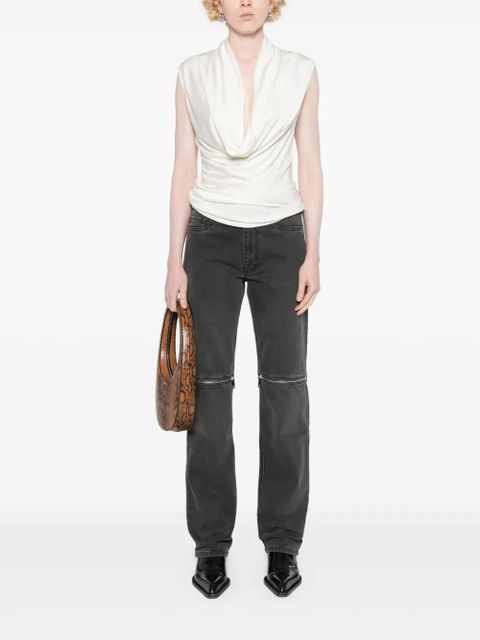 Coperni knee-zip jeans - Grey - zdjęcie produktu nr 2