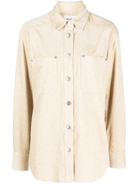 MARANT ÉTOILE Randal cotton shirt - Neutrals - zdjęcie produktu nr 1