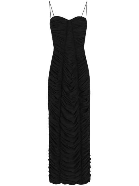 Dolce & Gabbana ruched midi dress - Black - zdjęcie produktu nr 1