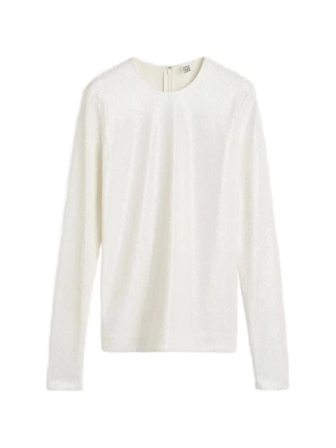 TOTEME sequined blouse - White - zdjęcie produktu nr 1