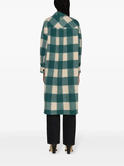 MARANT ÉTOILE Fontizi checked coat - Green