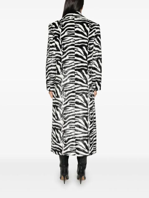 ROTATE BIRGER CHRISTENSEN Fluffy Clasp coat - Black