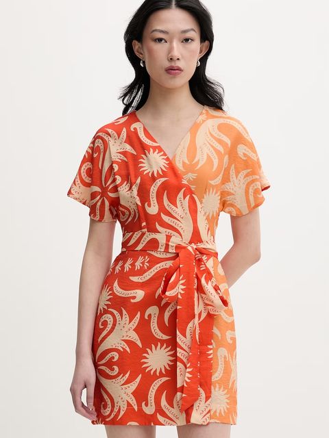 Never Fully Dressed sukienka kopertowa z wiskozą - zdjęcie produktu nr 1