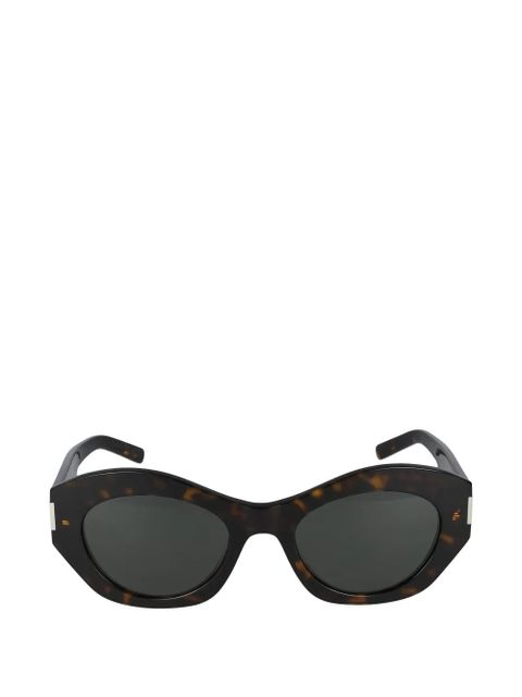 Saint Laurent Eyewear geometric-frame sunglasses - Brown - zdjęcie produktu nr 1