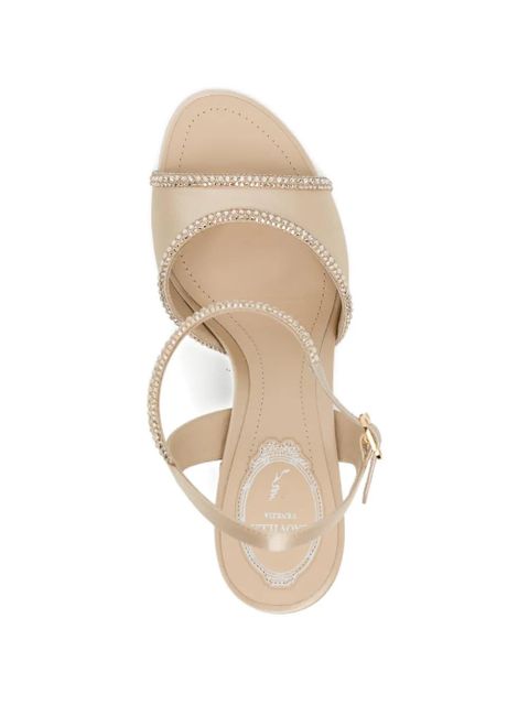 René Caovilla 80mm Margherita sandals - Neutrals