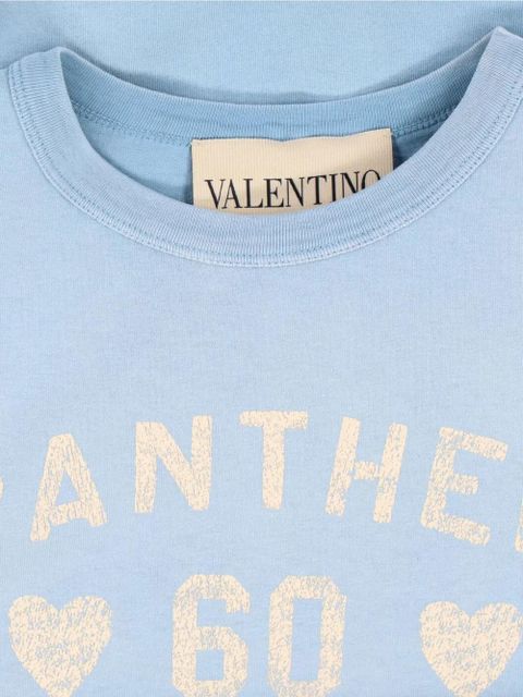 Valentino Garavani print-detail T-shirt - Blue