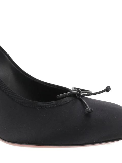 Amina Muaddi 95mm Lila bow-detail pumps - Black