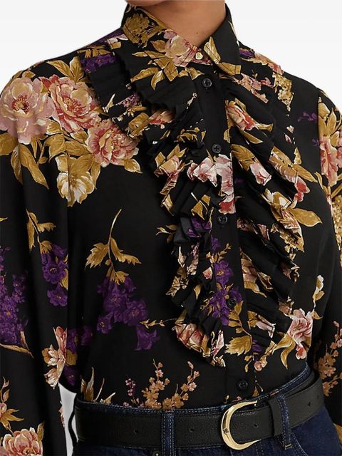 Lauren Ralph Lauren floral-print shirt - Black