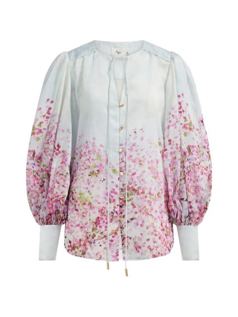 Aje bishop-sleeves floral-print blouse - Pink - zdjęcie produktu nr 1