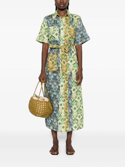 ALEMAIS floral print shirt dress - Blue - zdjęcie produktu nr 2